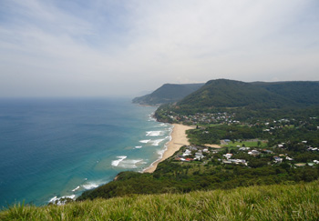 Beautiful coastal scenery south of Sydney